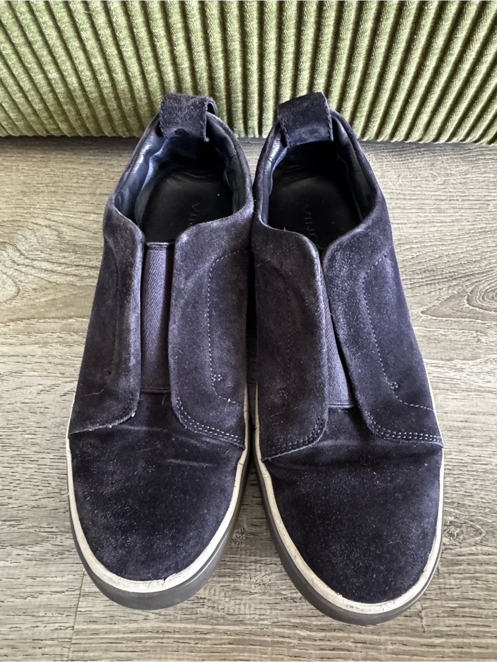 Men's Slip-On Suede Sneakers - Dark Navy